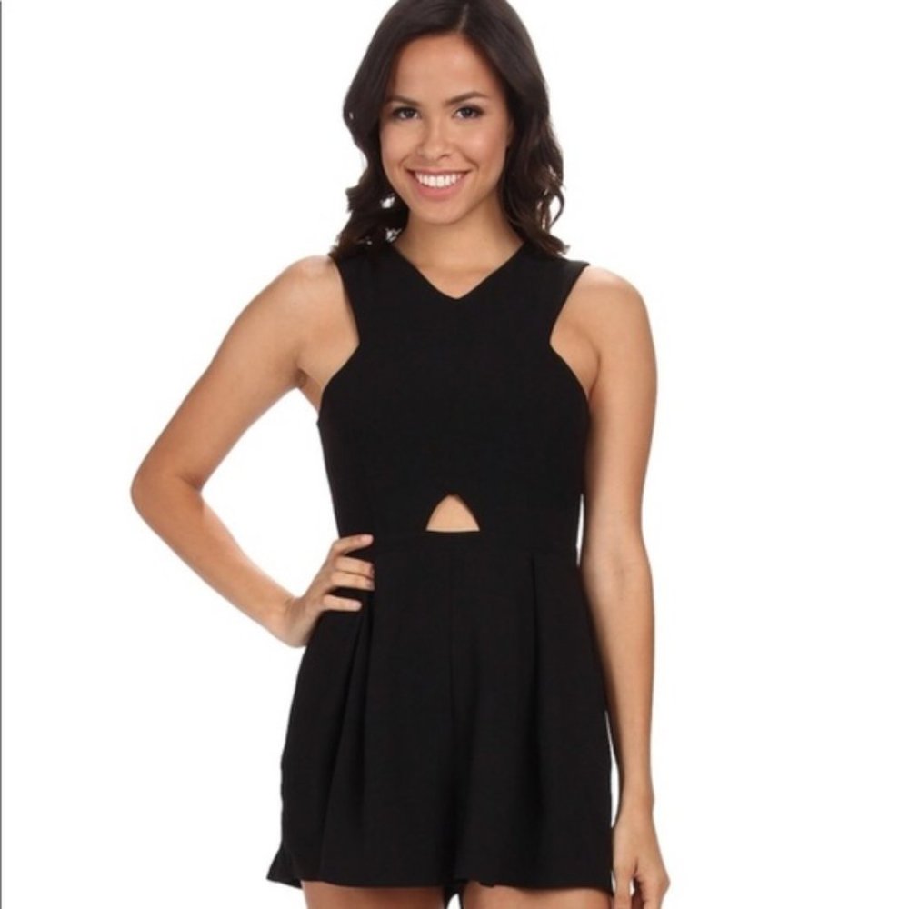 MINKPINK Black Cutout Romper